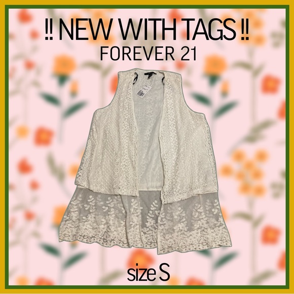 Forever 21 Other - !! NWT !! FOREVER 21 BOHO MODERN DAY HIPPY CHIC VEST size S
